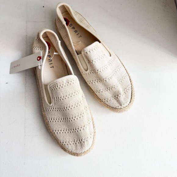 Espirit Textured Canvas Slip on Canvas Loafers 10M - Picture 6 of 6